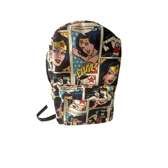 Loungefly DC Women's Multicolor Wonder Woman Panel Comic Backpack OS - Picture 1 of 9